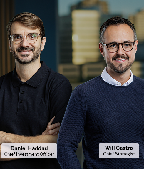 Foto dos especialistas Daniel Haddad e Will Castro
