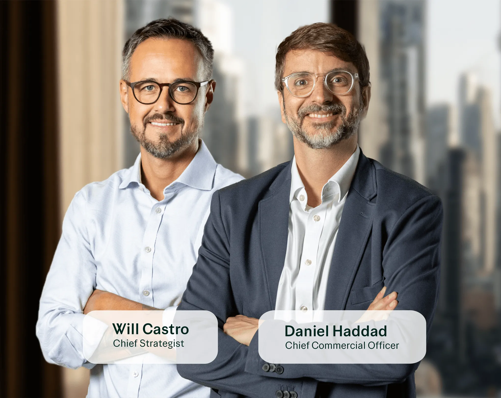 Foto Will Castro (Chief Strategist) e Daniel Haddad (Chief Commercial Officer)
